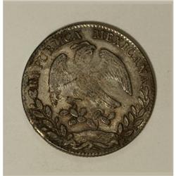 Mexico Republic Cap and Rays 8 Reales 1861