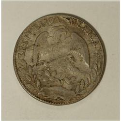 Mexico Republic Cap and Rays 8 Reales 1863