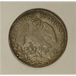 Mexico Republic Cap and Rays 8 Reales 1875