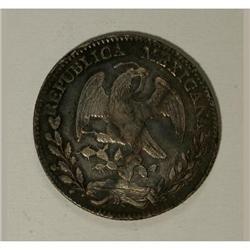 Mexico Republic Cap and Rays 8 Reales 1842