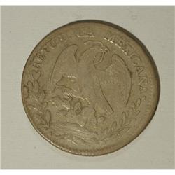 Mexico Republic Cap and Rays 8 Reales 1844