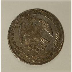 Mexico Republic Cap and Rays 8 Reales 1850