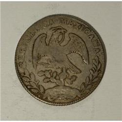 Mexico Republic Cap and Rays 8 Reales 1855/4