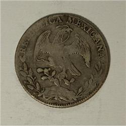 Mexico Republic Cap and Rays 8 Reales 1856/4