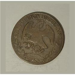 Mexico Republic Cap and Rays 8 Reales 1857