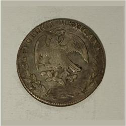 Mexico Republic Cap and Rays 8 Reales 1868