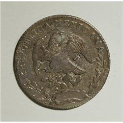 Mexico Republic Cap and Rays 8 Reales 1869
