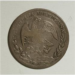 Mexico Republic Cap and Rays 8 Reales 1848