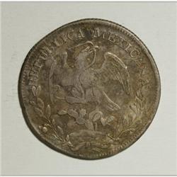 Mexico Republic Cap and Rays 8 Reales 1825