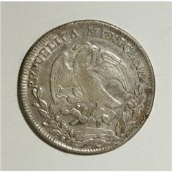 Mexico Republic Cap and Rays 8 Reales 1826