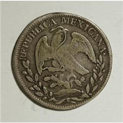 Mexico Republic Cap and Rays 8 Reales 1827