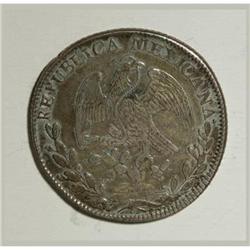 Mexico Republic Cap and Rays 8 Reales 1827