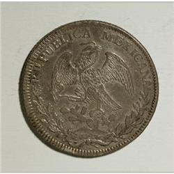 Mexico Republic Cap and Rays 8 Reales 1828