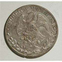 Mexico Republic Cap and Rays 8 Reales 1840/30