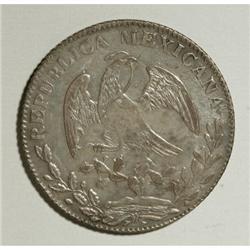 Mexico Republic Cap and Rays 8 Reales 1848