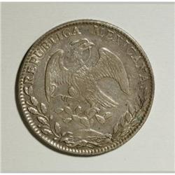 Mexico Republic Cap and Rays 8 Reales 1884