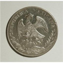 Mexico Republic Cap and Rays 8 Reales 1868