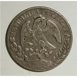 Mexico Republic Cap and Rays 8 Reales 1877