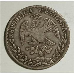 Mexico Republic Cap and Rays 8 Reales 1828