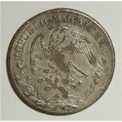 Mexico Republic Cap and Rays 8 Reales 1834