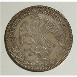 Mexico Republic Cap and Rays 8 Reales 1836