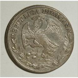 Mexico Republic Cap and Rays 8 Reales 1837