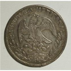 Mexico Republic Cap and Rays 8 Reales 1837