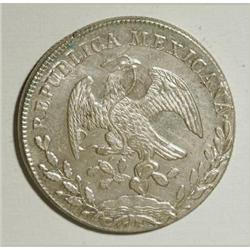 Mexico Republic Cap and Rays 8 Reales 1842