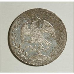 Mexico Republic Cap and Rays 8 Reales 1855