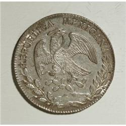 Mexico Republic Cap and Rays 8 Reales 1860/59