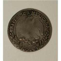 Mexico Republic Cap and Rays 8 Reales 1862