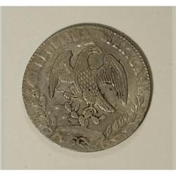 Mexico Republic Cap and Rays 8 Reales 1864 O-FR,
