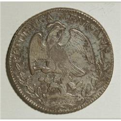 Mexico Republic Cap and Rays 8 Reales 1841