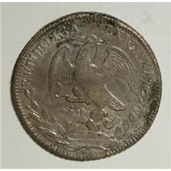 Mexico Republic Cap and Rays 8 Reales 1842