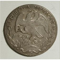 Mexico Republic Cap and Rays 8 Reales 1843