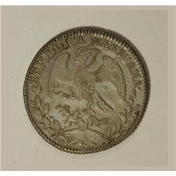 Mexico Republic Cap and Rays 8 Reales 1847