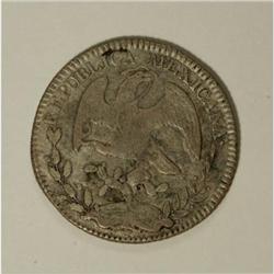 Mexico Republic Cap and Rays 8 Reales 1850