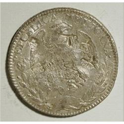 Mexico Republic Cap and Rays 8 Reales 1852