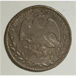 Mexico Republic Cap and Rays 8 Reales 1853