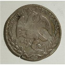 Mexico Republic Cap and Rays 8 Reales 1855