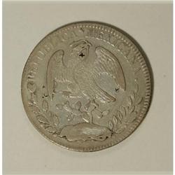 Mexico Republic Cap and Rays 8 Reales 1858