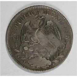 Mexico Republic Cap and Rays 8 Reales 1842
