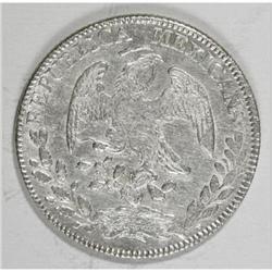 Mexico Republic Cap and Rays 8 Reales 1855