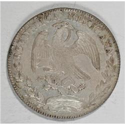 Mexico Republic Cap and Rays 8 Reales 1857