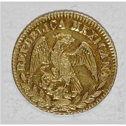 Mexico Republic Hand on Book gold 1/2 Escudo