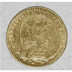 Mexico Republic Hand on Book gold 1/2 Escudo