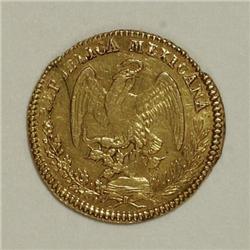 Mexico Republic Hand on Book gold 1/2 Escudo
