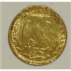 Mexico Republic Hand on Book gold 1/2 Escudo