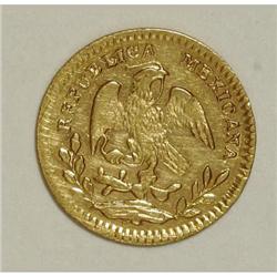 Mexico Republic Hand on Book gold 1/2 Escudo