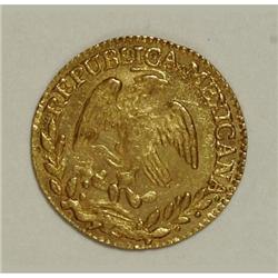 Mexico Republic Hand on Book gold 1/2 Escudo